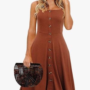 Cute fall button up dress